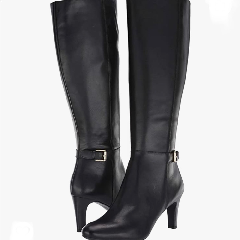 NIB Lauren Ralph Lauren Eastwell Fashion Boot, Black, Size 6.0